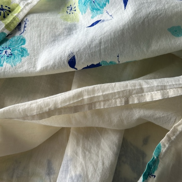 🌻4/$20 American Eagle Outfitters Cotton Cream Floral Print Lined Sundress Small - Picture 7 of 13